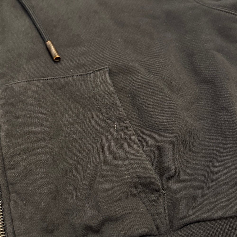 Off-White Black Hoodie with Green Leaf Accents size L - Picture 8 of 15